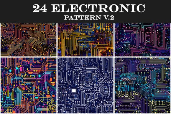 Download Electronic Pattern V.2,Circuit Board - Circuit Collection