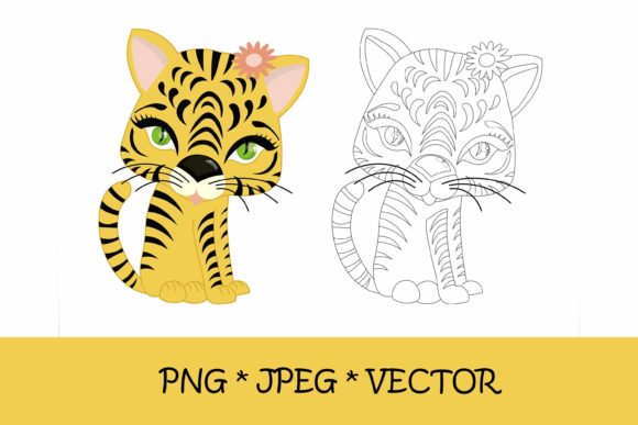 Download Tiger Coloring Page.png, Jpeg, Eps - Eps Collection